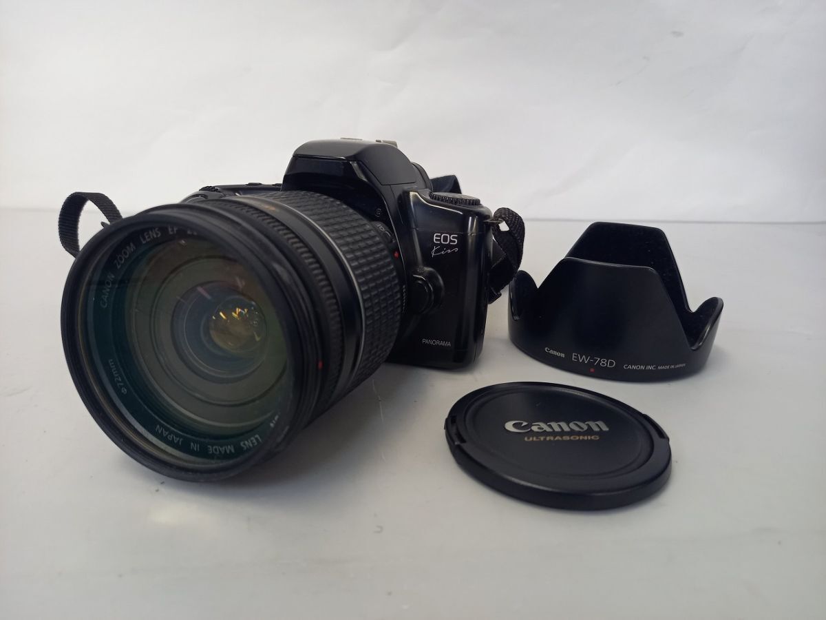 J019-Y43C-20 Canon キヤノン EOS Kiss 一眼レフカメラ EF 28-200mm 1:3.5-5.6 USM 動作未確認 現状品④
