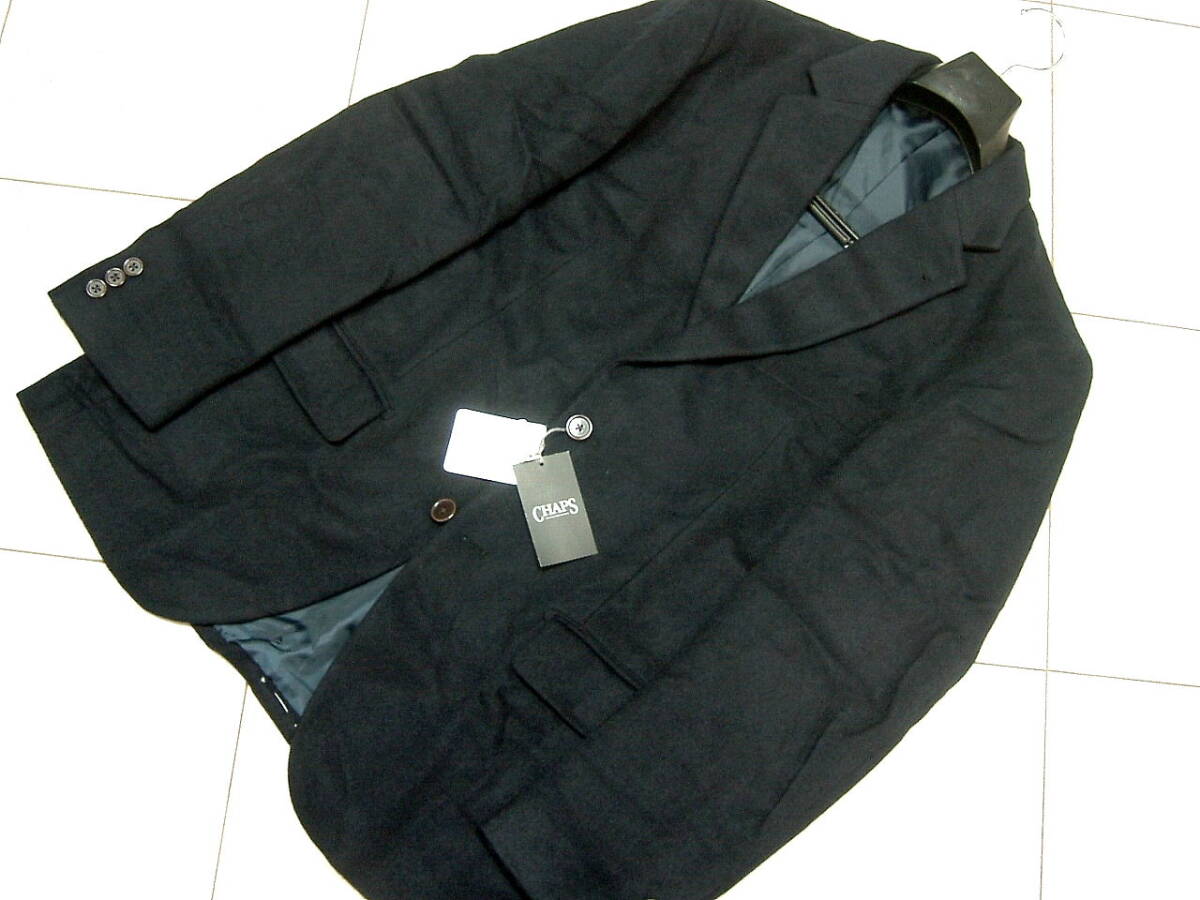 3.3万 新品 ラルフローレン CHAPS Ralph Lauren メンズ L ジャケット 日本製 ネイビー ウール