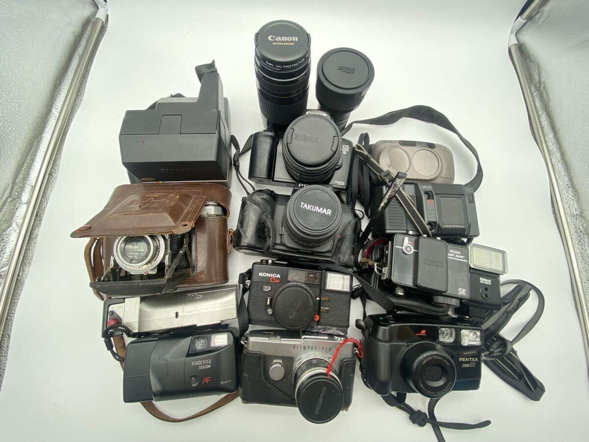 【まとめ出品】Canon OLYMPUS MINOLTA PENTAX Kodak SIGMA TAKUMAR Polaroid KONICA RICOH KYOCERA National Elmoカメラ レンズ