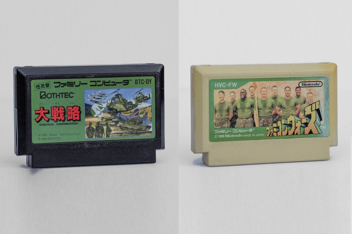 ★★★お得なファミカセ2本セット!!★中古良用★戦争モノ2本セット①★大戦略＋ファミコンウォーズ他★★★