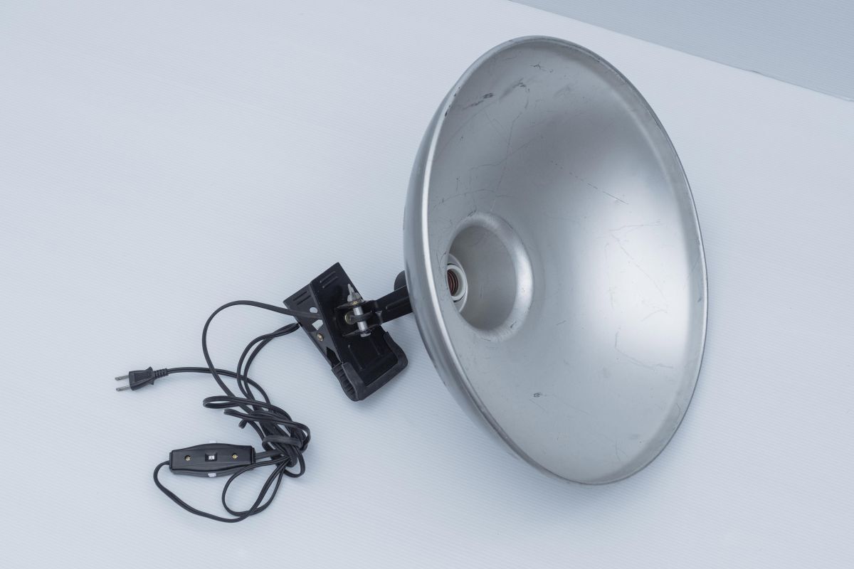 ★★★中古良品★撮影用★King製★大径リフレクター/クリップ付照明器具②★100V/500W適合★多用途クリップライト★★★