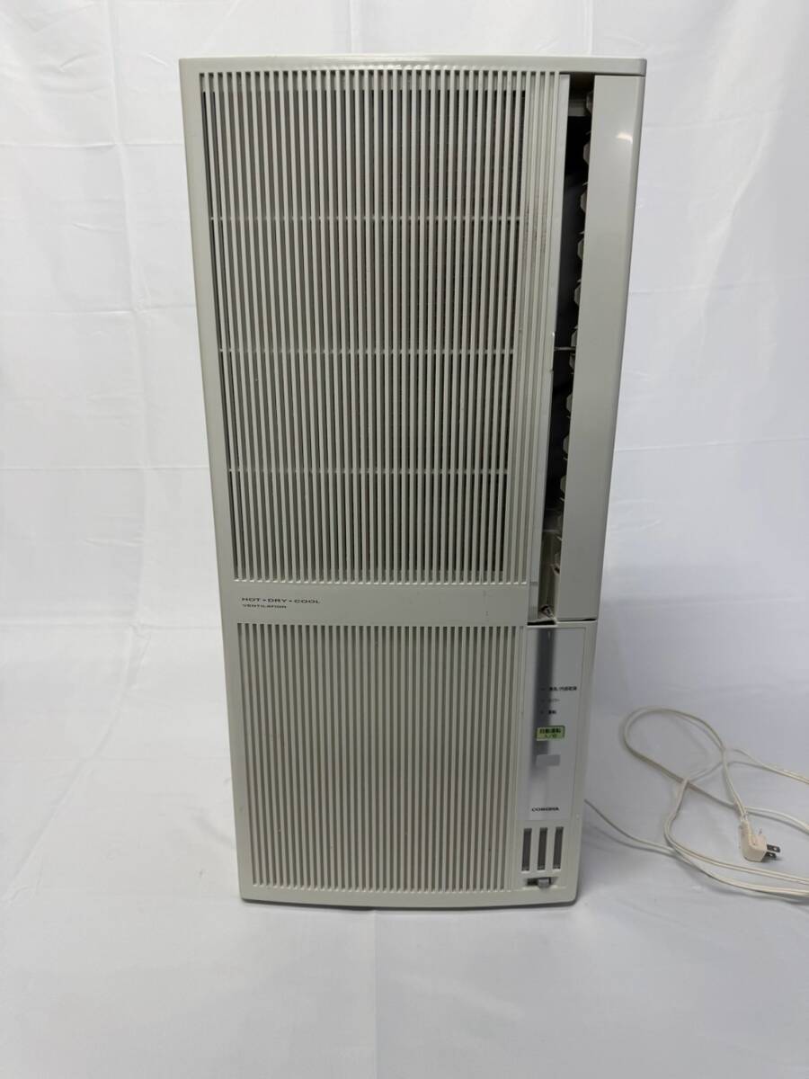 1円スタート CORONA コロナ 窓用エアコン CWH-A1818 2018年製 冷暖房兼用 ウインドエアコン 窓枠付　リモコン無し