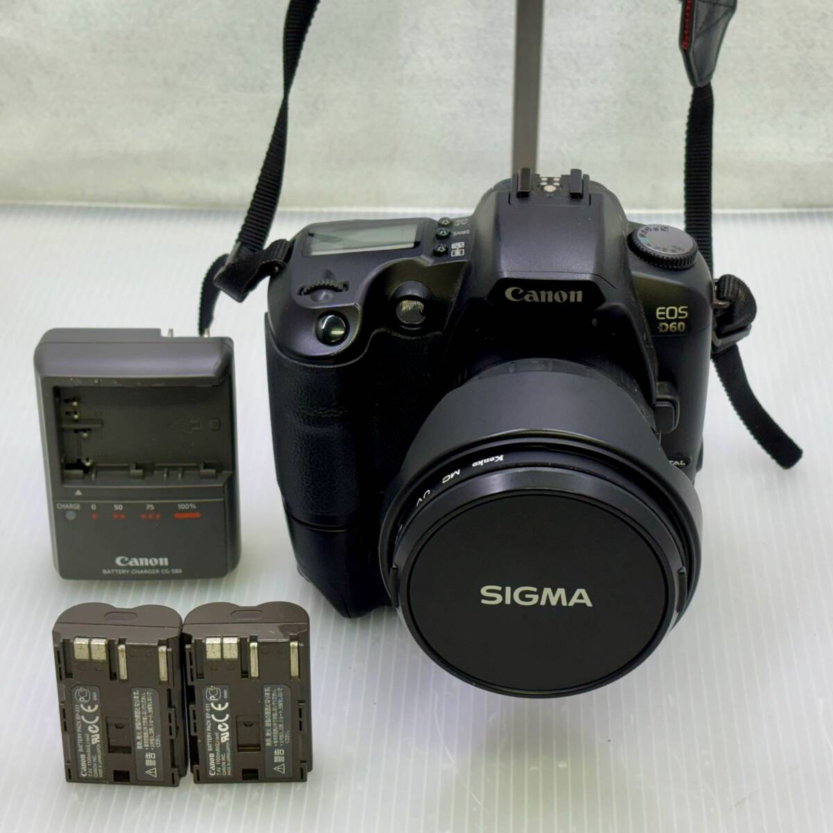 キヤノン■Canon EOS D60 デジタル一眼レフカメラ、シグマ 広角ズームレンズ / 動作未確認■ジャンク品