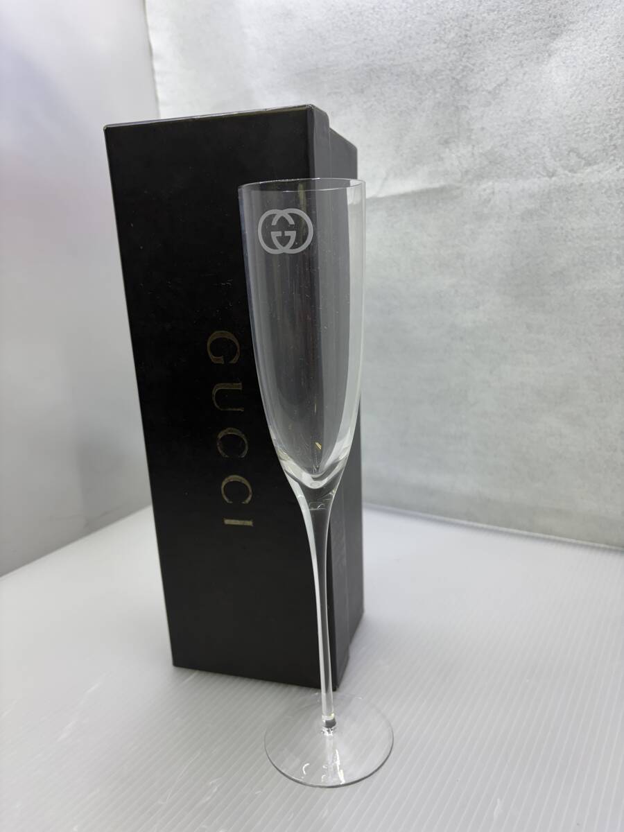 グッチ■GUCCI GGロゴマーク シャンパングラス フルートグラス カクテルグラス■中古品