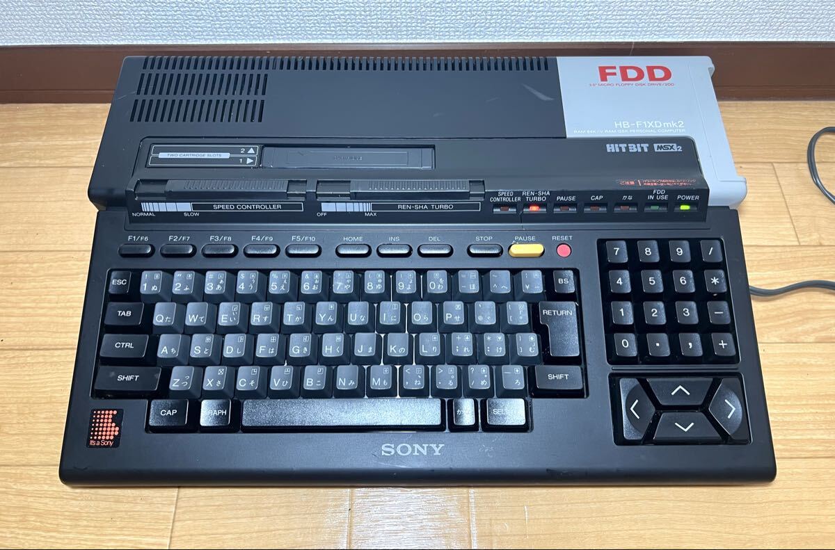SONY HB-F1XDmk2 MSX2 Personal Computer パーソナルコンピューター 通電確認済み