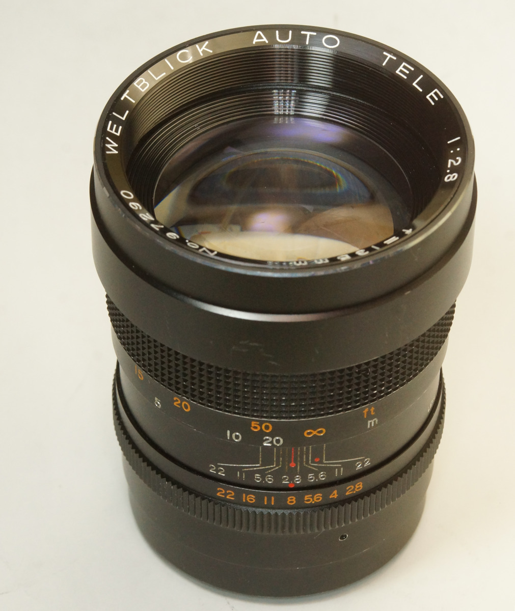 ドイツブランド WELTBLICK AUTO TELE 1:2.8 f=135mm 1N-290 日本製 triplet 総金属筐体