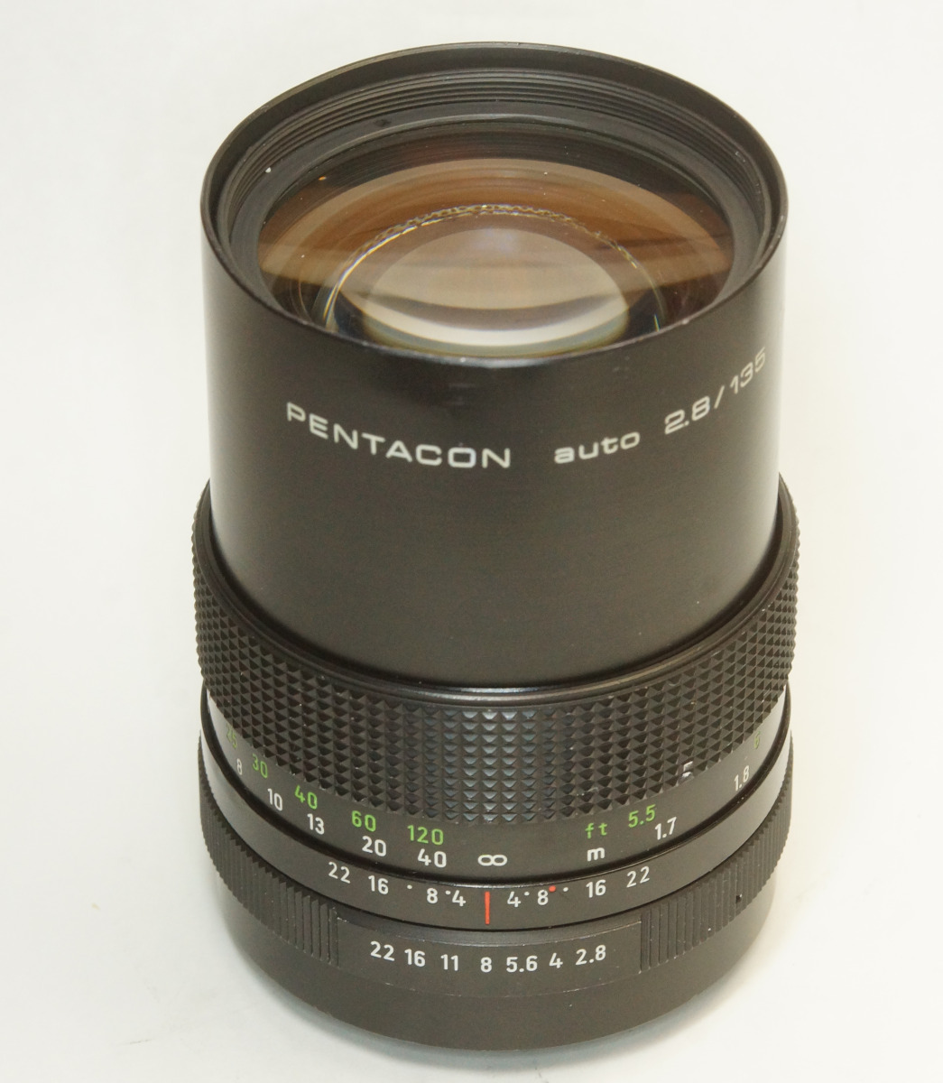 ドイツ製 PENTACON auto 2.8/135 MC M42 163NB-901 後期型 ブラック マルチコート