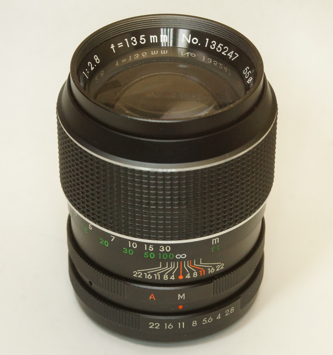 AUTO TRAVENAR 1:2.8 f=135mm M42 1N-247 日本製 輸入品 sonnarタイプ 総金属筐体