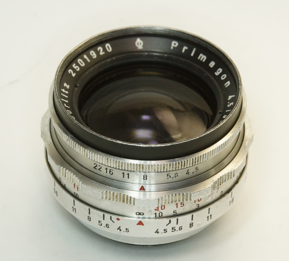 ドイツ製 Meyer-Optik Gorlitz Primagon 4.5/35 M42 14NB-920 Q1 絞羽10枚 60年代