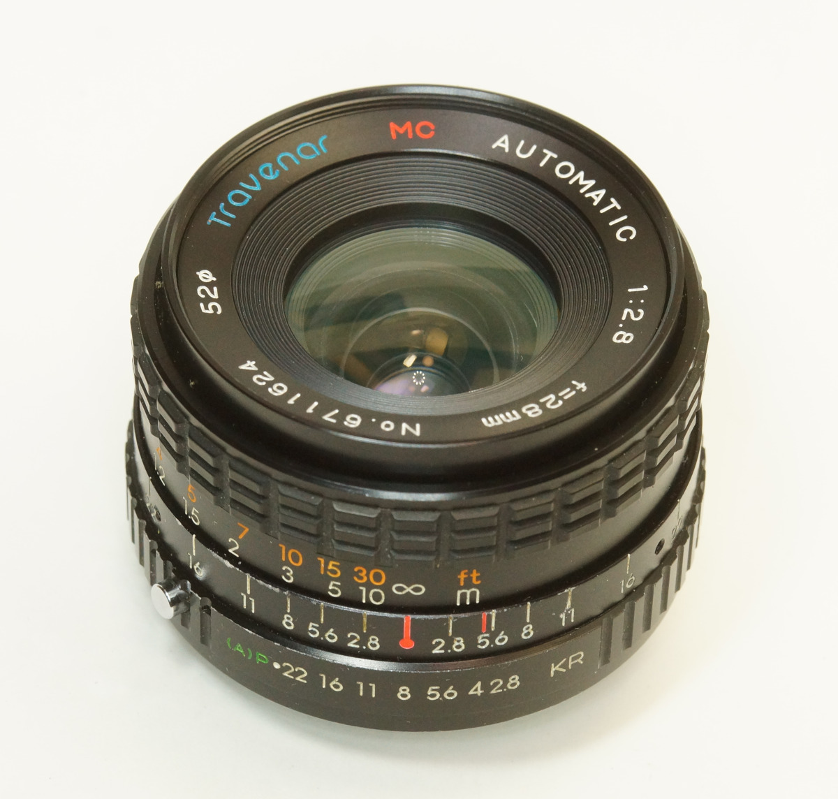 Travenar MC AUTOMATIC 1:2.8 f=28mm PK 1N-624 RICOH Pモード対応 輸入品　