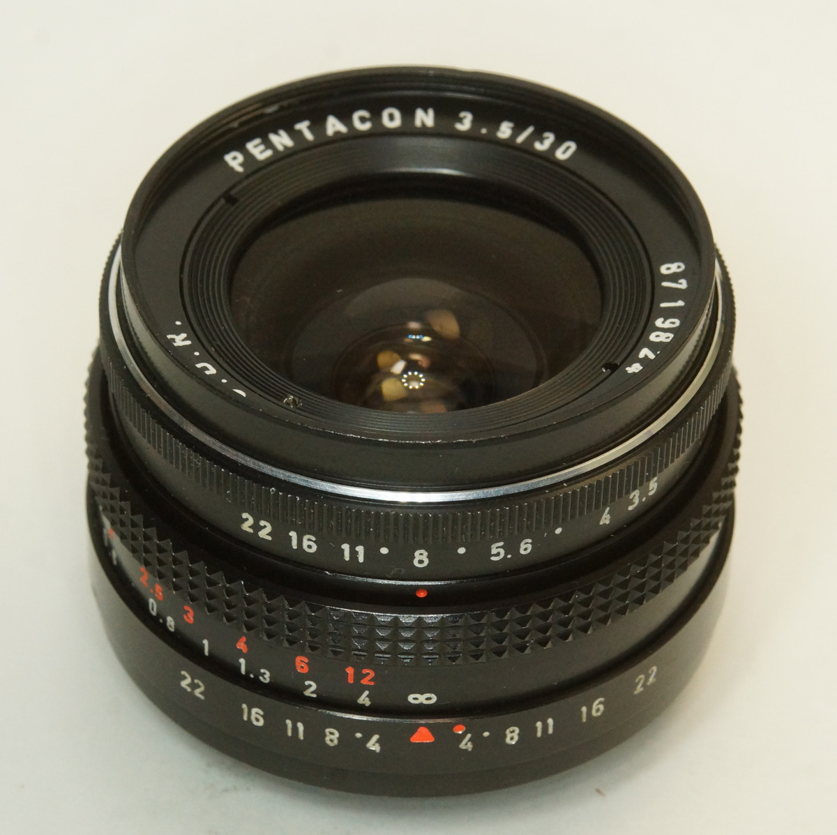 ドイツ製 PENTACON 3.5/30 M42 65N-824 ブラック 中期型 Ty2 赤文字 