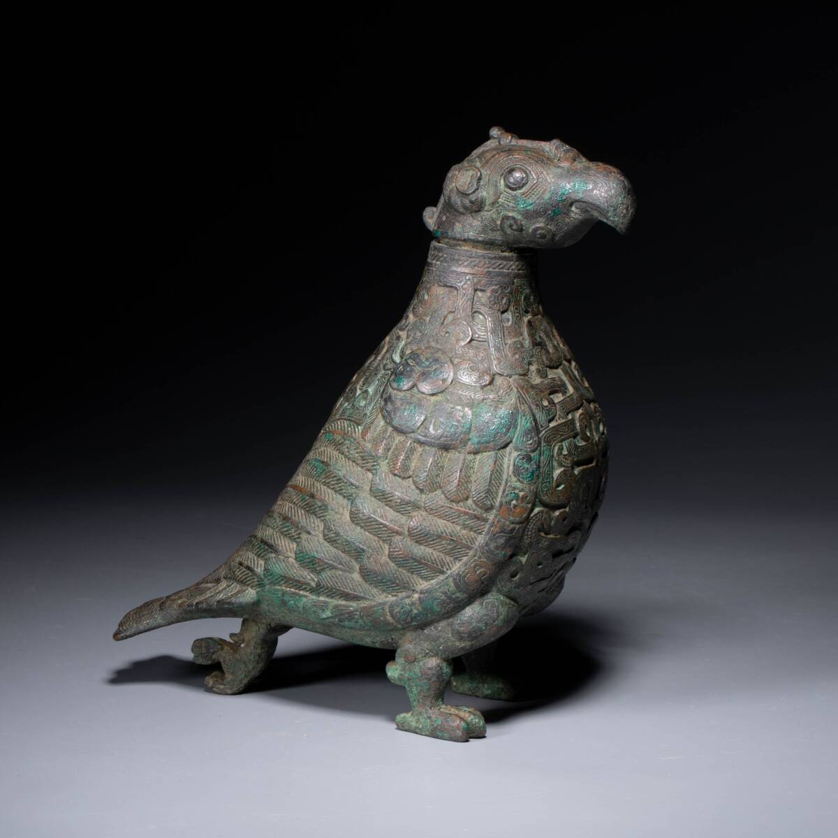 唐物 青銅鳥尊