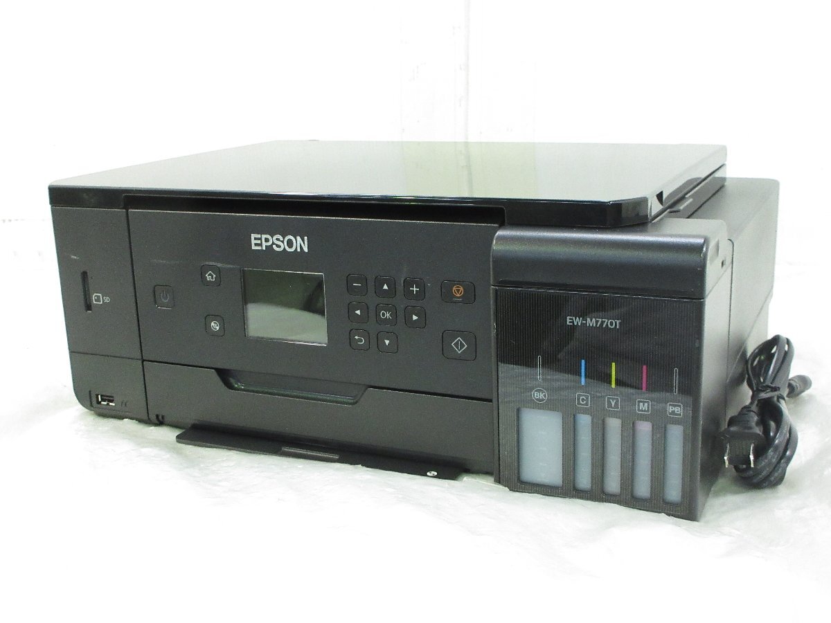 ◎EPSON エプソン A4 インクジェットプリンター 複合機 エコタンク搭載 EW-M770T 2018年製 ジャンク w73110