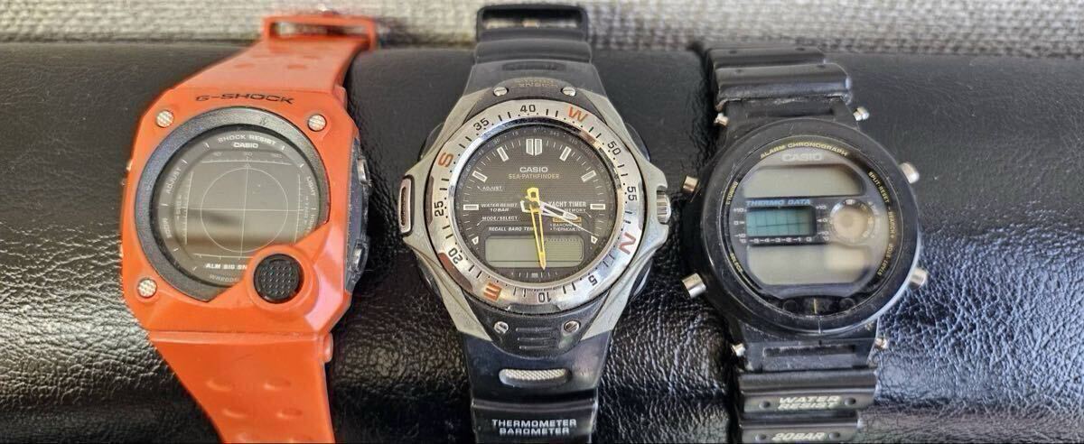 CASIO カシオ G-SHOCK SEA-PATHFINDER 腕時計 SPF-51 DW-6100 G-8000 動作未確認 3点まとめ S-342