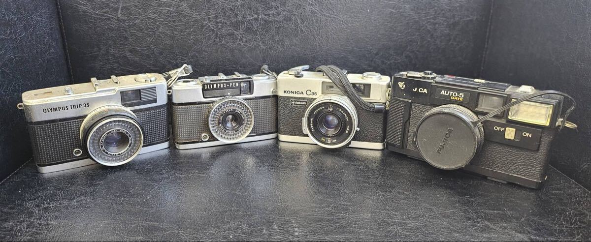 OLYMPUS Konica FUJIFILM フィルムカメラ 4点まとめ ジャンク S-346