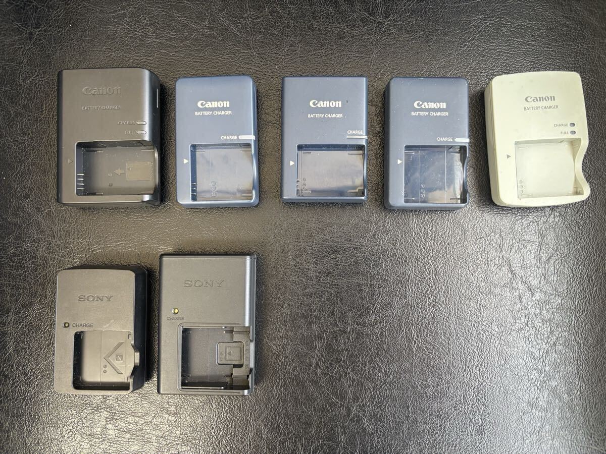 Canon SONY デジカメ バッテリーチャージャー 充電器 7点まとめ 動作未確認