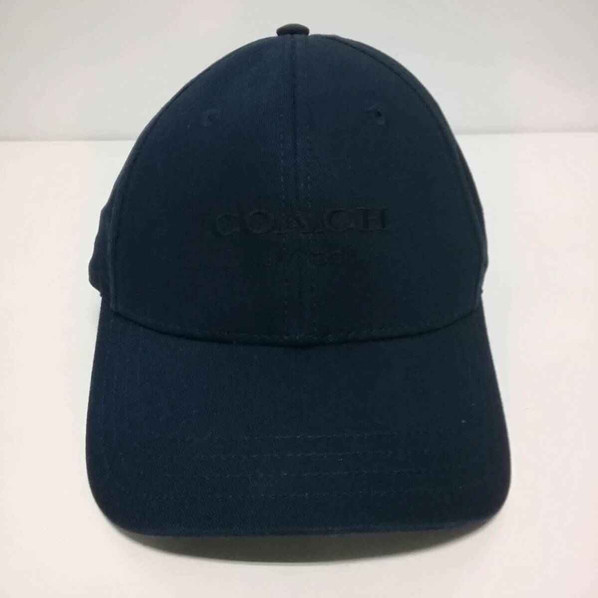 COACH コーチ 帽子 Embroidered Baseball Hat キャップ ネイビー XS/S エンブロイダリー ベースボール