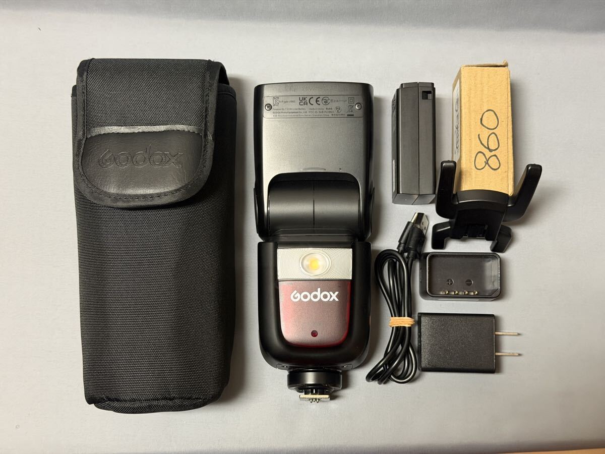 Godox V860III ストロボ スピードライト 付属品一式　予備バッテリー付き