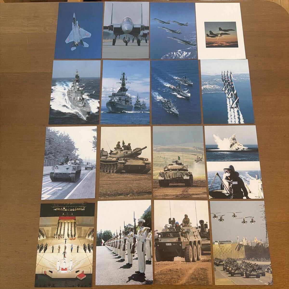 自衛隊 航空自衛隊 海上自衛隊 陸上自衛隊 絵葉書 ポストカード 16枚セット 自衛隊 コレクション