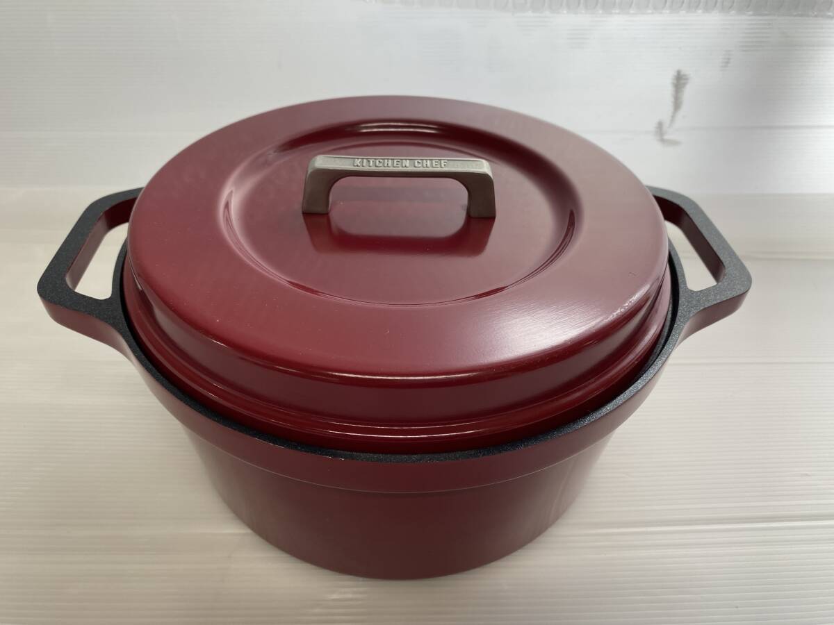 8/11★KITCHEN CHEF キッチンシェフ 両手鍋 調理器具【中古/現状品】