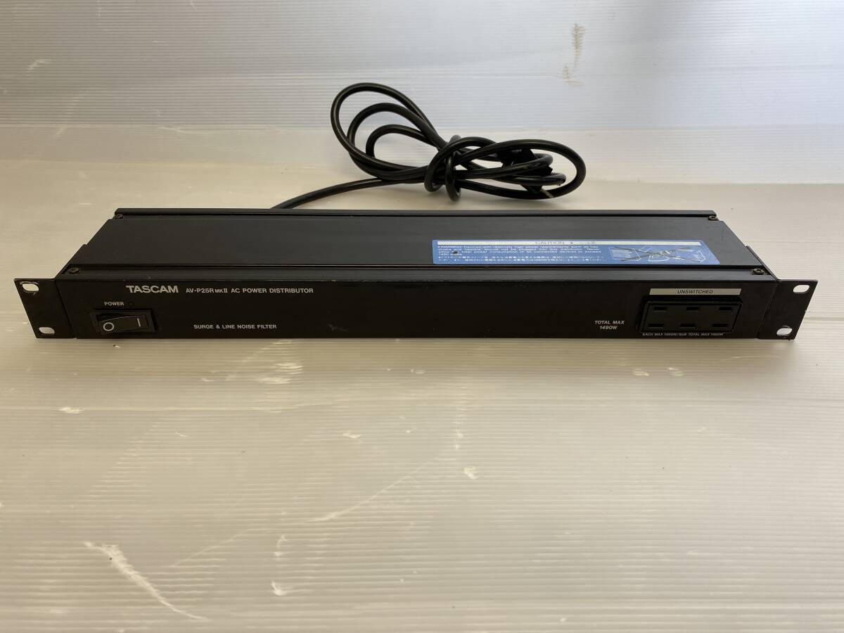 8/14★TASCAM AV-P25R MKII タスカム パワーディストリビューター【中古/現状品/動作未確認ジャンク】