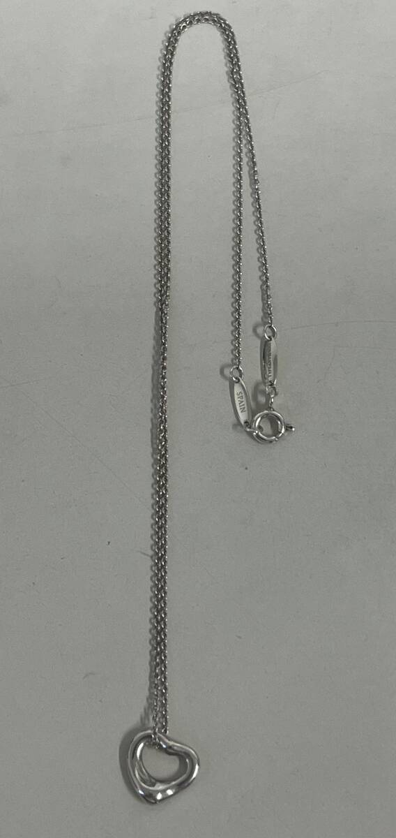 21723【1円スタート】TIFFANY＆Co ティファニー エルサペレッティ オープンハート SV925 ネックレス 中古品 透明チャック袋に入れて発送