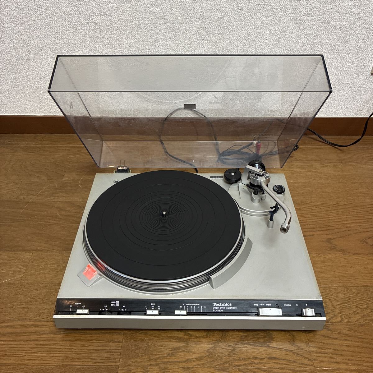 Technicsテクニクス SL-3300ダイレクトドライブ レコードプレーヤー DIRECT DRIVE ターンテーブル 通電・回転のみ確認 動作未確認 ジャンク