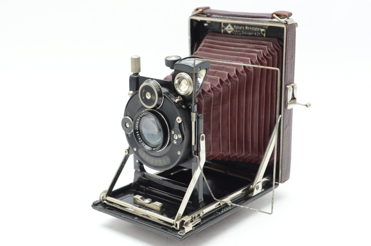 K.W.Patent Etui Carl Zeiss Jena Tessar 4.5/10.5cm