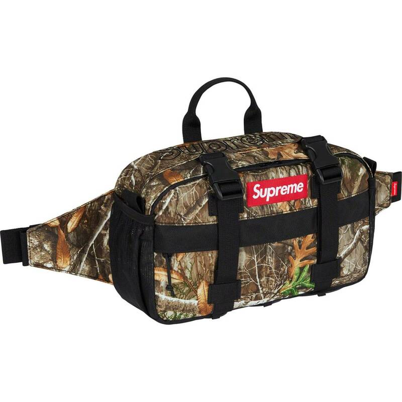 新品未使用 Supreme Waist Bag Real Tree Camo box logo 2019AW ノベルティー 納品書付き シュプリーム ウエストバッグ カモ ボックスロゴ