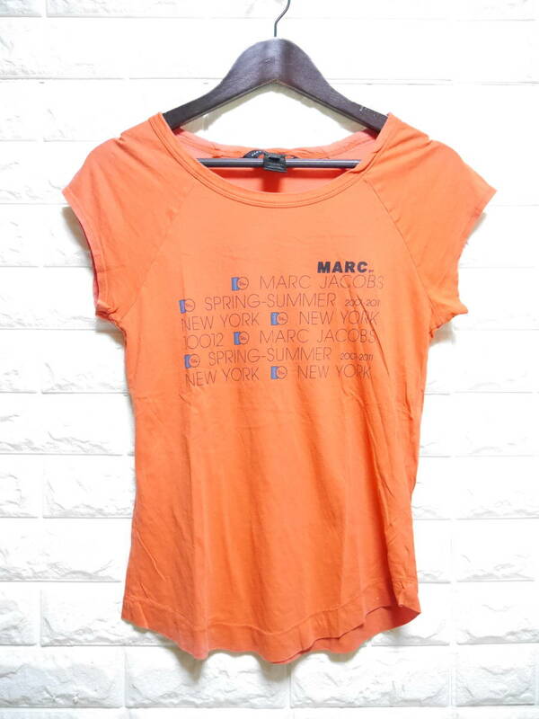 A266 ◇ Marc by Marc Jacobs | マークバイマークジェイコブス　半袖シャツ　赤　中古　サイズXS
