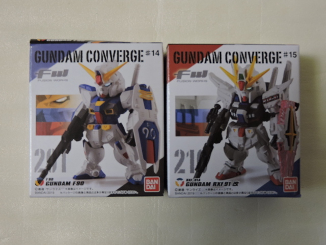 【即決】【同梱可能】　GUNDAM CONVERGE　ガンダムコンバージ　201　ガンダムＦ９０　210　ガンダムＲＸＦ９１改　２個セット