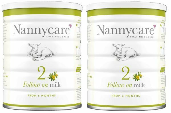 【900g 2缶セット・6カ月から】Nannycare follow on milk Goat Milk Based 乳児用ヤギミルク [イギリス直送]