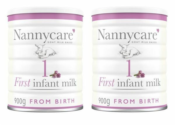 【900g 2缶セット・0カ月から】Nannycare First Infant Goat Milk Based 乳児用ヤギミルク [イギリス直送]