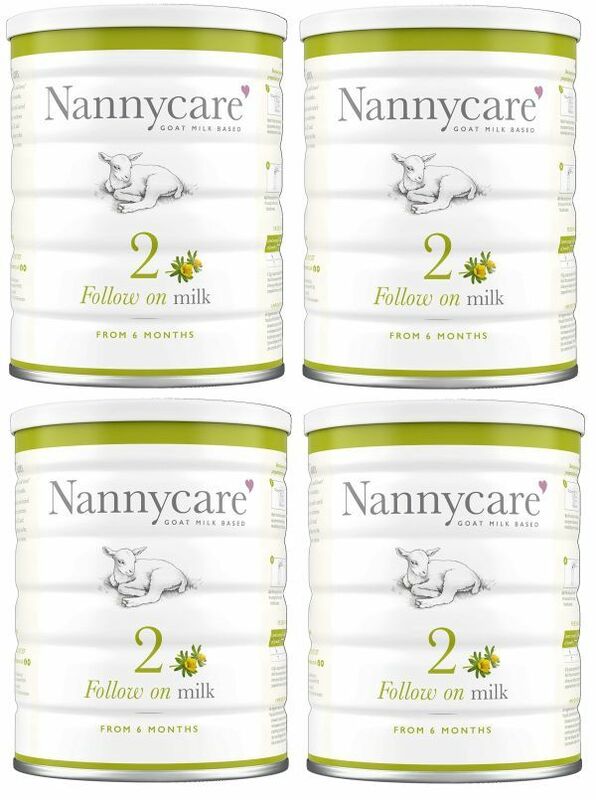 【900g 4缶セット・6カ月から】Nannycare follow on milk Goat Milk Based 乳児用ヤギミルク [イギリス直送]