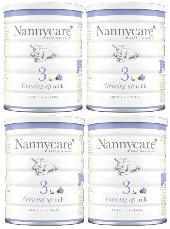 【900g 4缶セット・1歳から】Nannycare Growing up milk Goat Milk Based 乳児用ヤギミルク [イギリス直送]