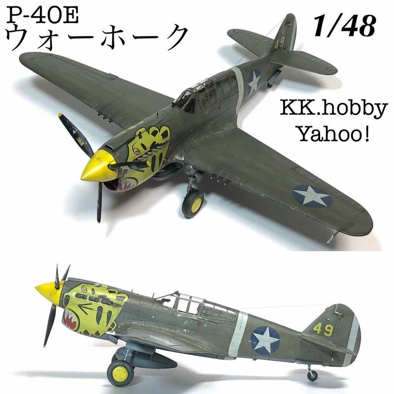 1/48 ハセガワ　P-40E ウォーホーク　 完成品