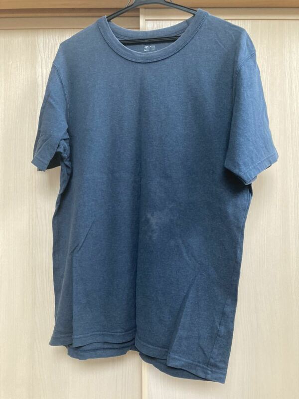 Tシャツ　ユニクロ　青　Lサイズ