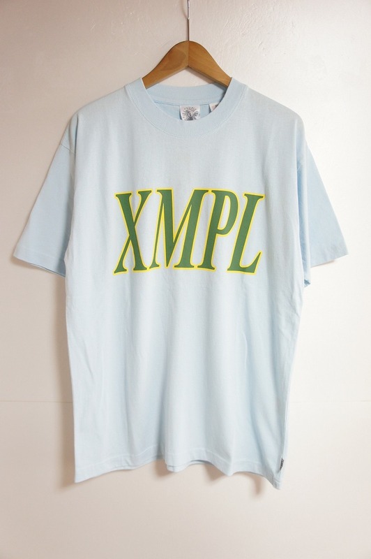新品 21SS EXAMPLE エグザンプル XMPL S/S TEE / LIGHT BLUE クルーネックTシャツ 半袖 カットソー 水色 ライトブルー サイズM 810L