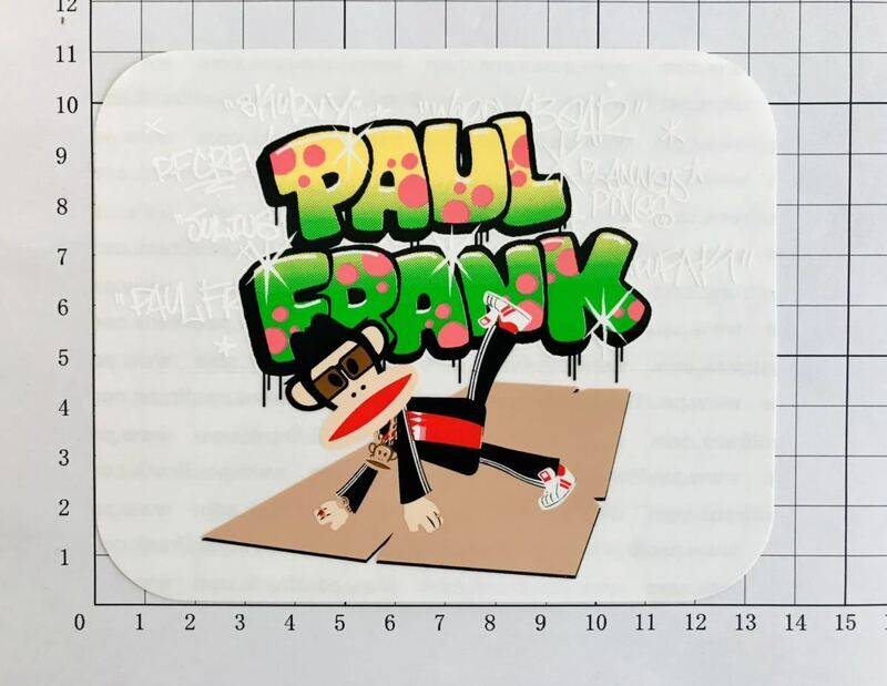 PAUL FRANK Julius break dance ♪HipHop♪Rareステッカー ポールフランクジュリアス ブレイクダンス ステッカー