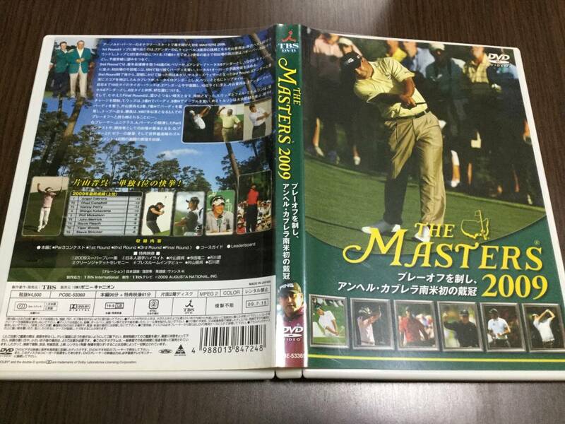 ◆動作OK◆THE MASTERS 2009 DVD セル版 アンヘル・カブレラ タイガーウッズ 片山晋呉 今田竜二 石川遼 マスターズトーナメント ゴルフ