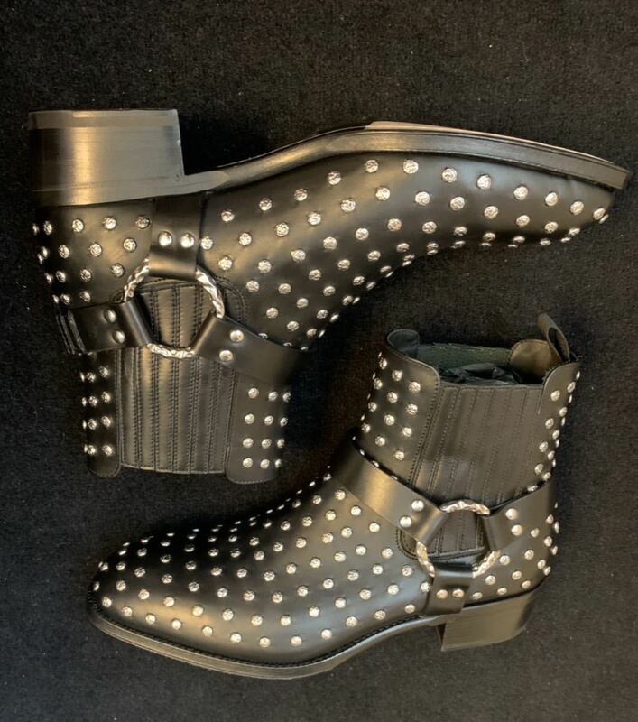約20万円 新品 未使用 アレキサンダーマックイーン メンズ サイドゴア ブーツ イタリア製 革靴 ミドルブーツ シューズ 42 ケリング MCQ