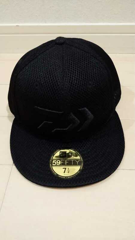 ニューエラ 59FIFTY 7 1/2 キャップ帽子 DAIWA コラボ NEW ERA 正規 本物 １日着用 ブラック メッシュ