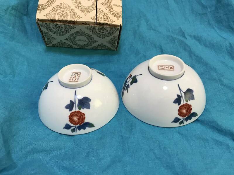 ノリタケ ☆乃りたけ☆Noritake☆芙蓉、ふよう☆花☆夫婦茶碗