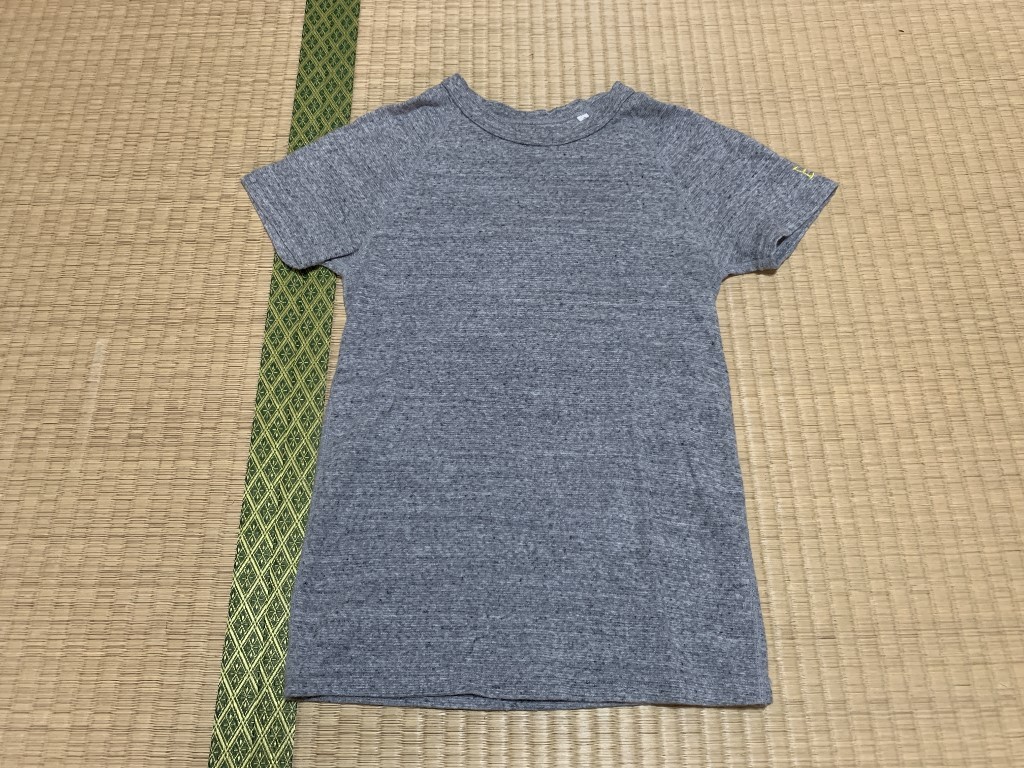 H.R.MARKET/ハリウッドランチマーケット 霜降り H刺繍Tシャツ サイズ０