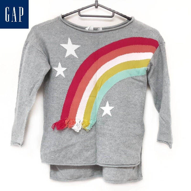 ☆美品☆　Gap / ギャップ　ニット　ガールズ　サイズ：XS　カラー：グレー