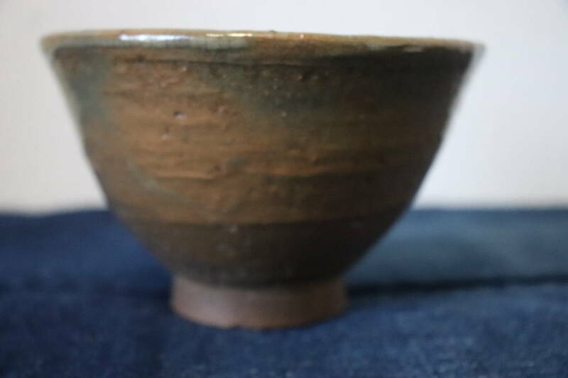 朝鮮美術　高麗青磁茶碗　李朝初期　茶道具　箱有