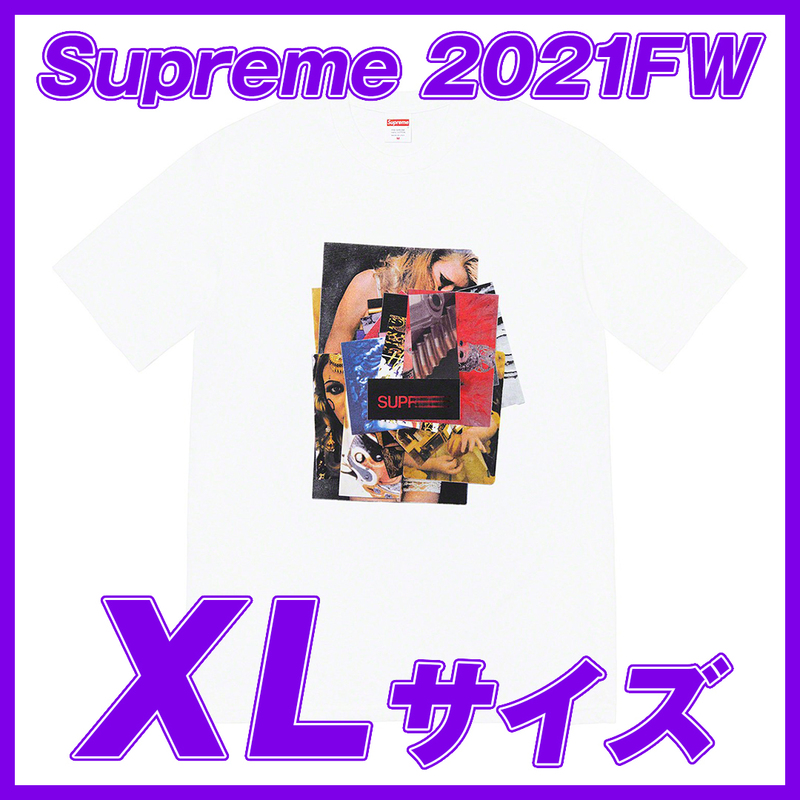 1532　Supreme Stack Tee　White XLサイズ/シュプリーム スタックTee 白　XLサイズ 2021AW