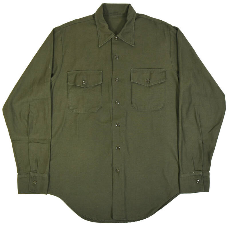 1970-80s U.S.ARMY M～L ヴィンテージ 長袖シャツ ジャケット ミリタリー アメリカ軍 USA