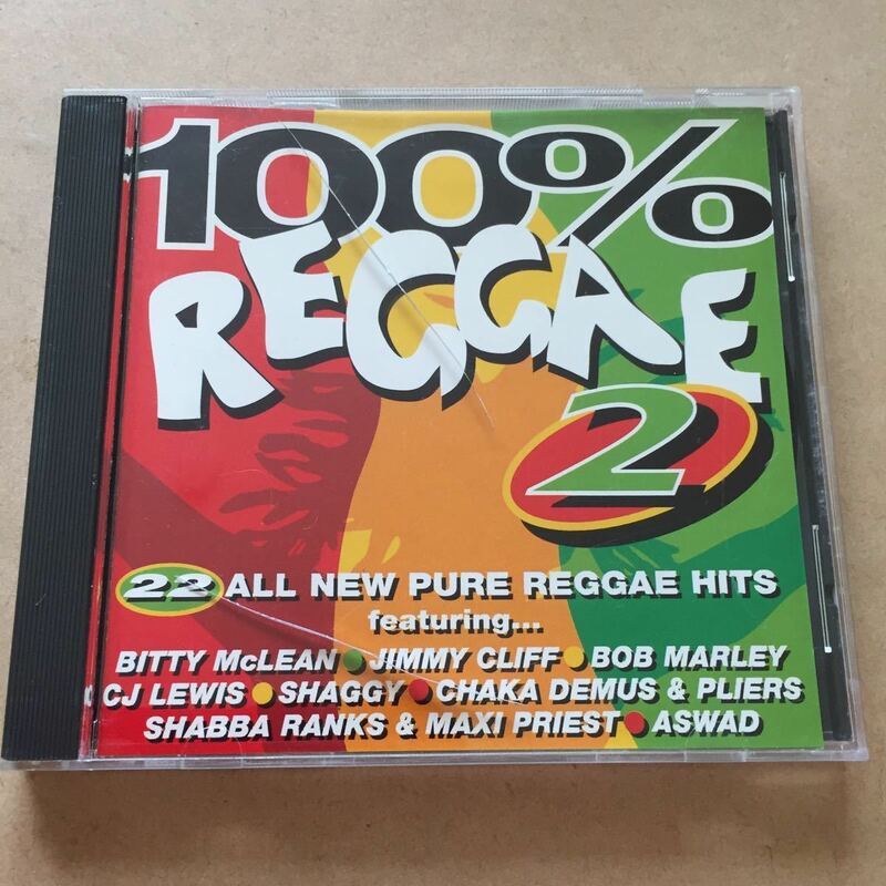 CD_2】 V.A.「100%REGGAE2 22 ALL NEW PURE REGGAE HITS」