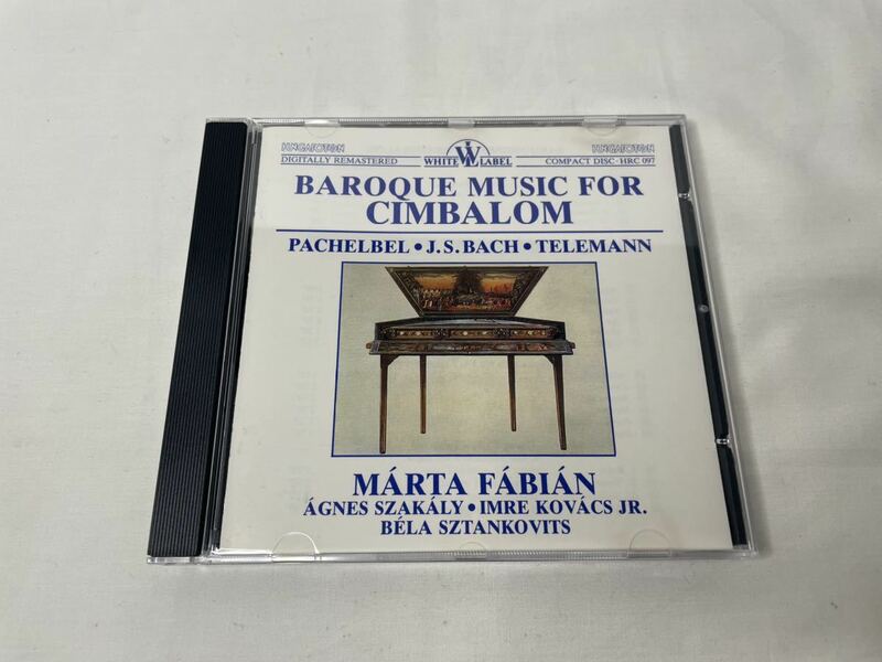 BAROQUE MUSIC FOR CIMBALOM PACHELBEL J.S.BACH TELEMANN MARTA FABIAN CD